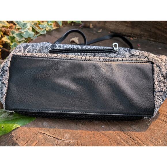 Sakroots print Metro Satchel Handbag black and white - Picture 10 of 10